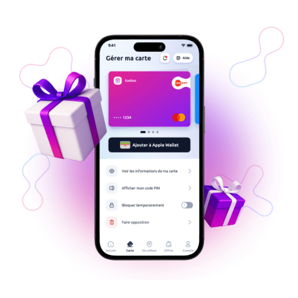2. Il active sa carte en 1 clic depuis son application