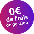 0 euros de frais de gestion