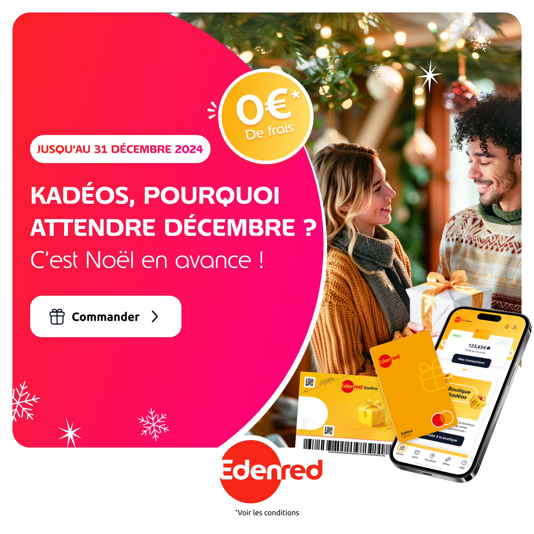 Chèques cadeaux CSE noël 2024