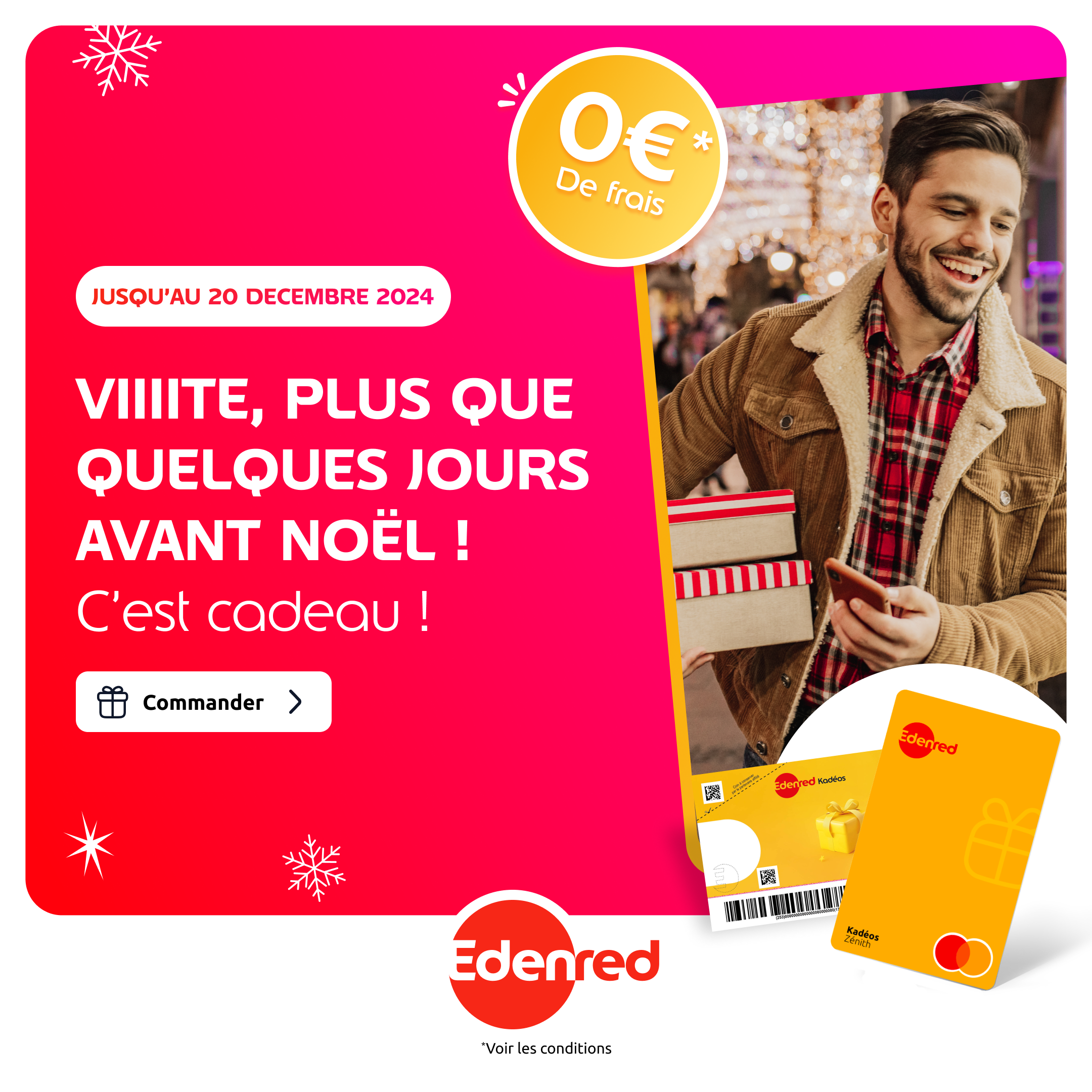 Chèques cadeaux CSE noël 2024